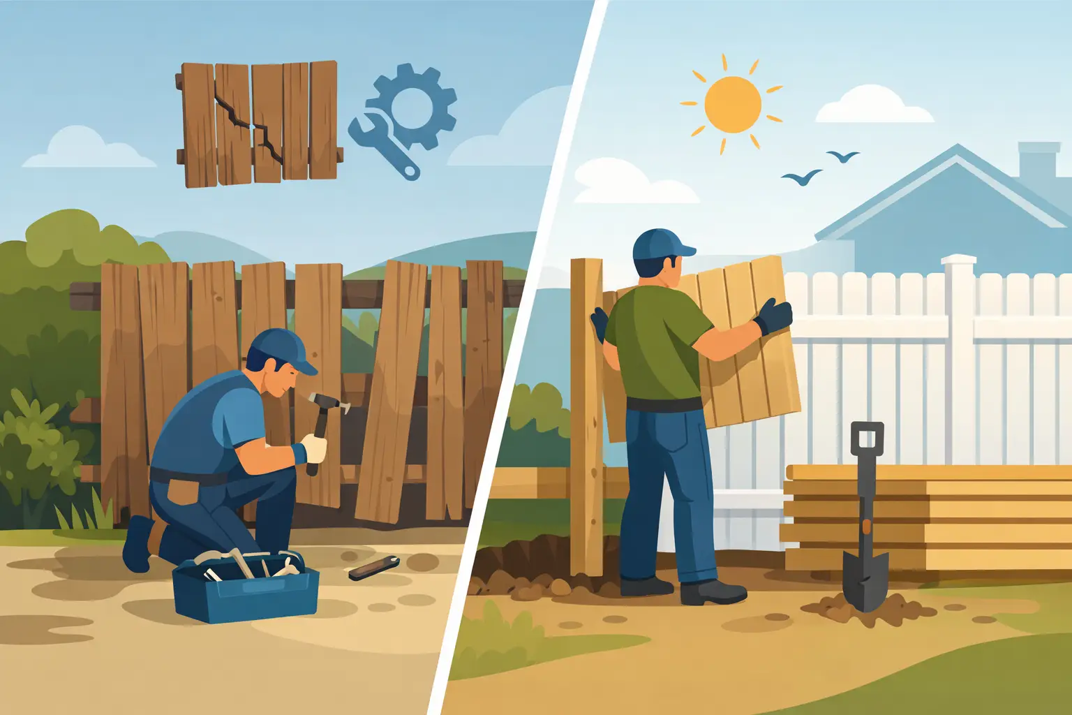 Fence Repair or Replacement: Which Fits?