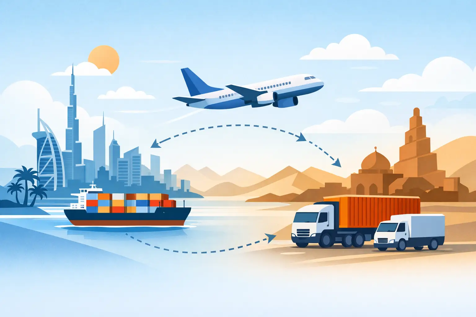 Dubai Iraq Transit Time for Commercial Cargo