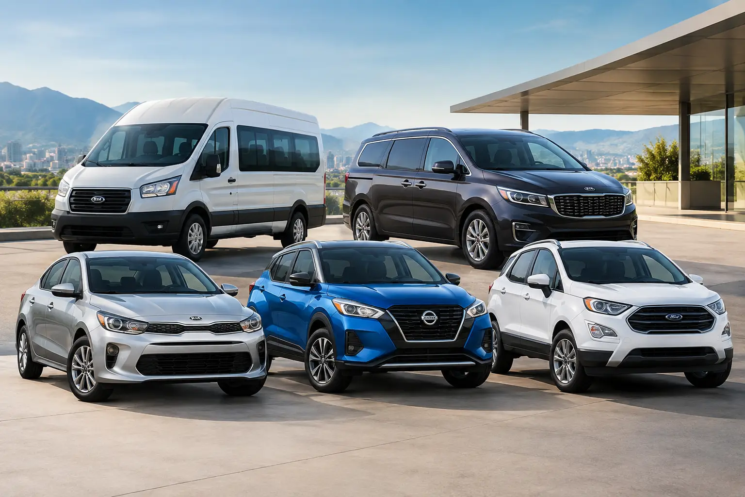 Shuttle compartido versus auto de alquiler