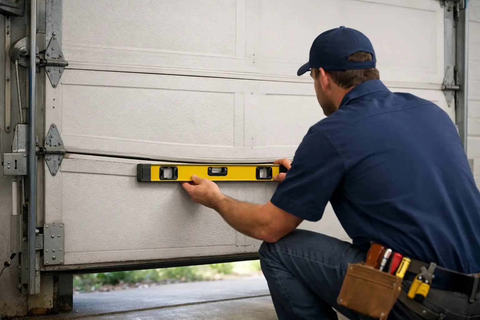 How to Fix Garage Door Sagging Without Risk