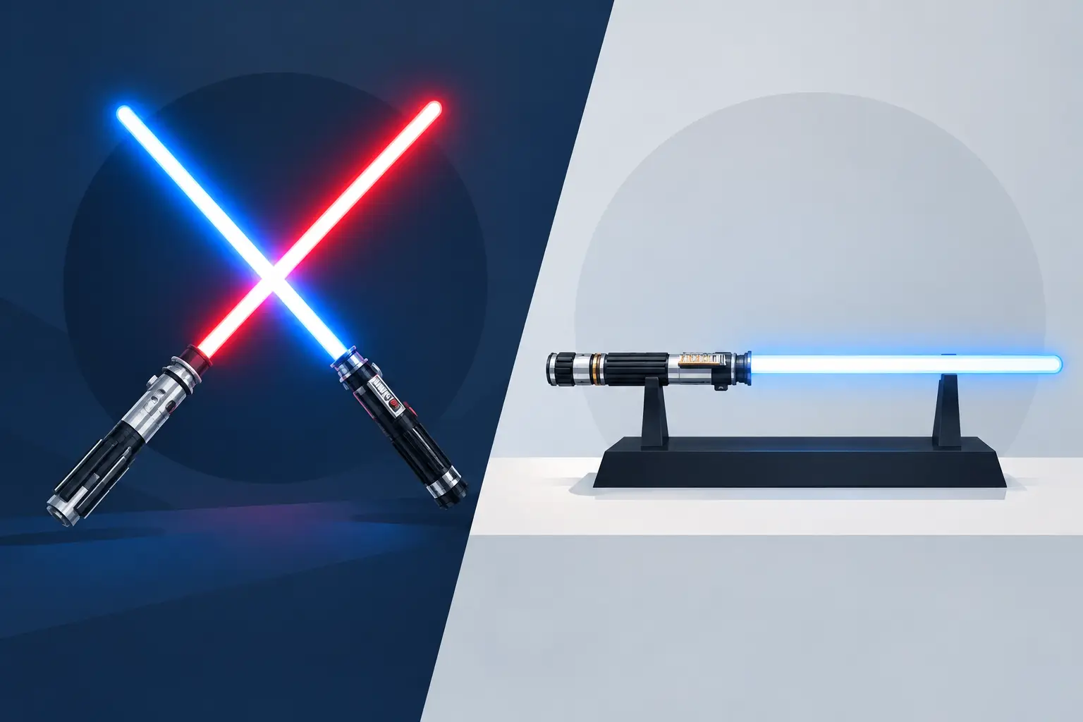 Dueling Sabers Versus Display Replicas Compared