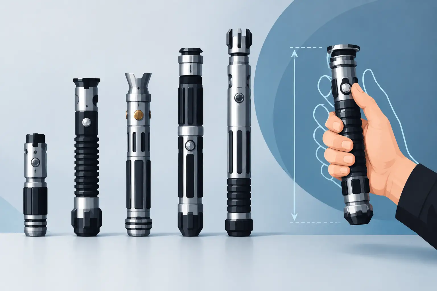 Lightsaber Hilt Size Guide for Better Saber Fit