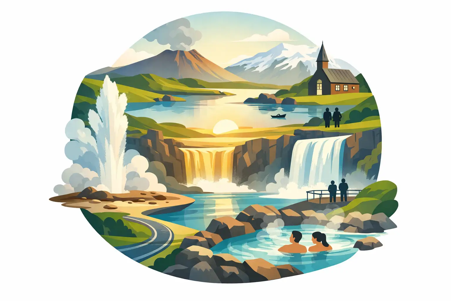 10 Gullna hringferðastoppin sem eru tímans virði