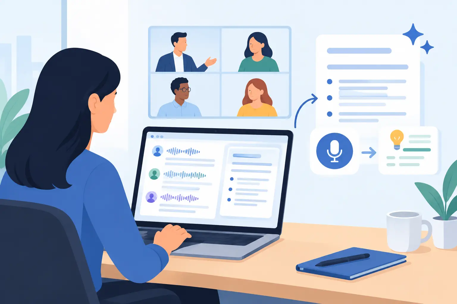 Meeting Note Taker With Summary and Transcription