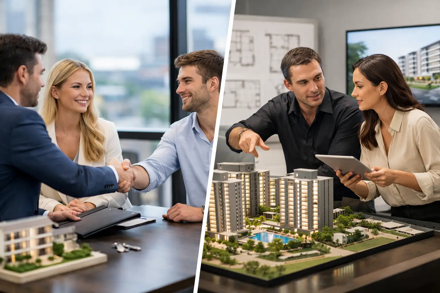 Imobiliárias parceiras vs house de vendas