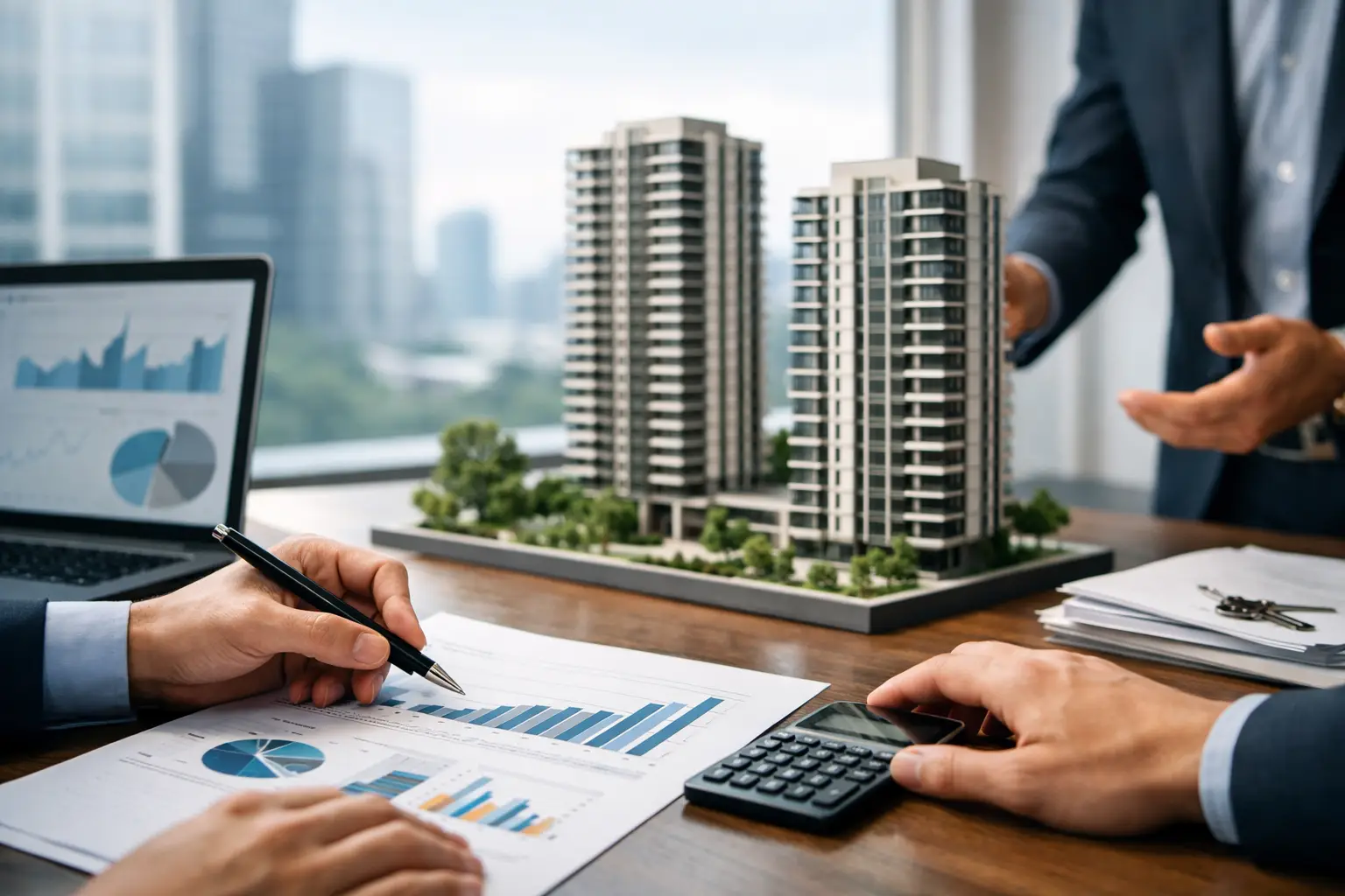 Indicadores comerciais para incorporação