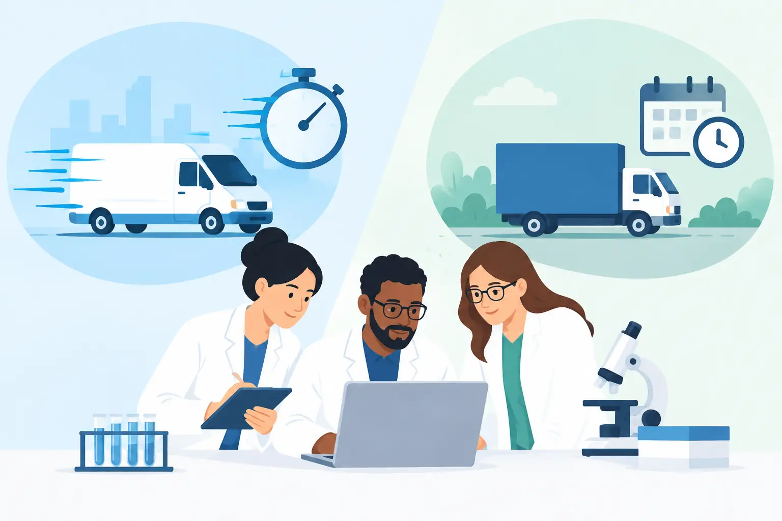 Same Day Versus Standard Shipping for Research Teams