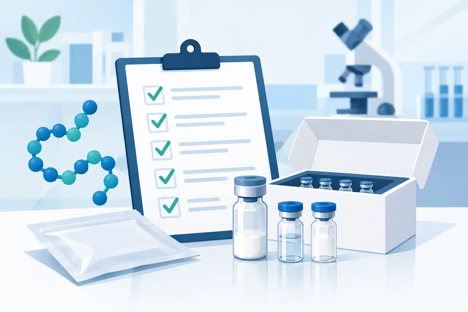 Research Peptide Packaging Checklist for Labs