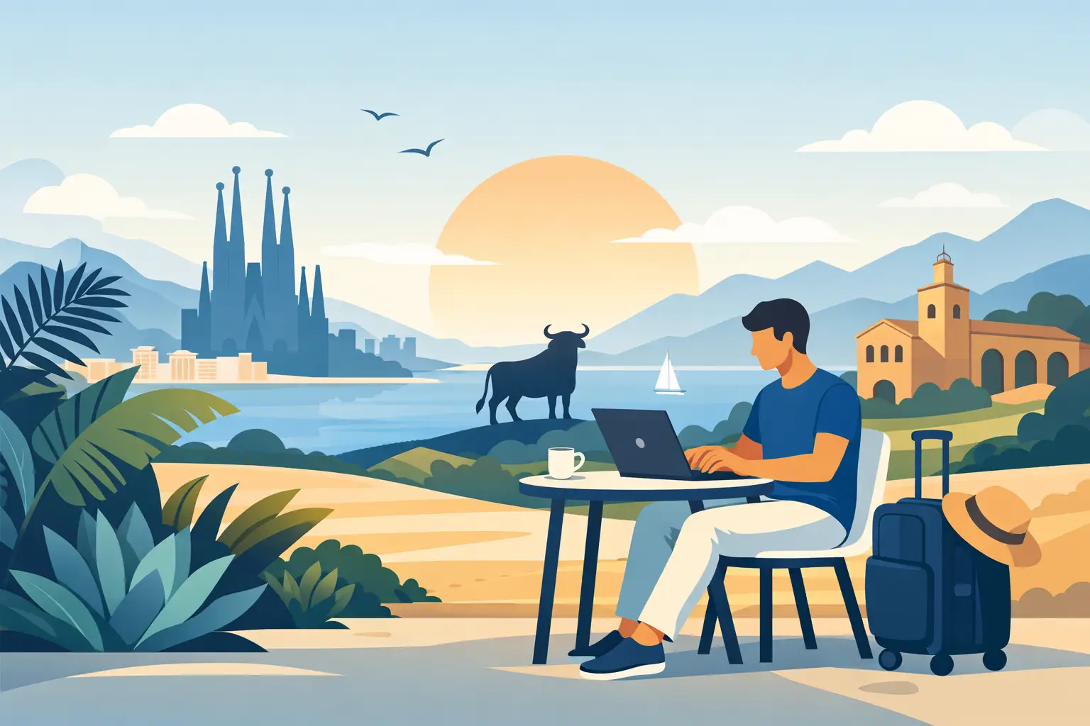 Remote Worker Application Example for Spain