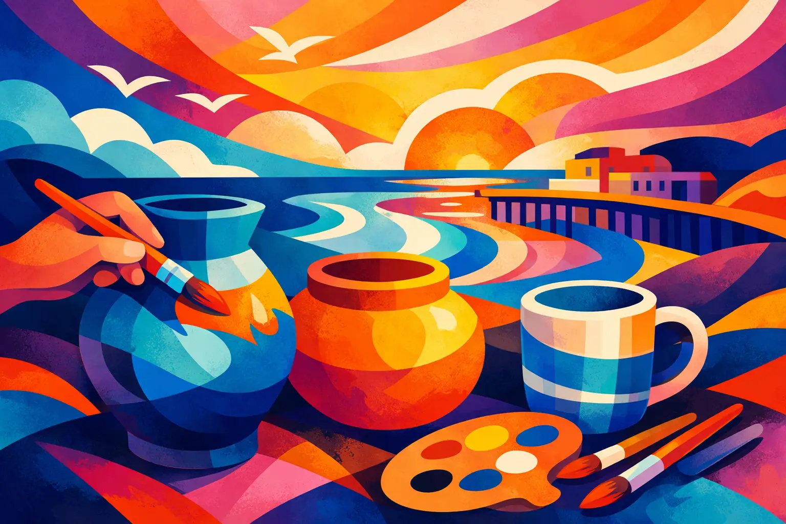 Pottery Painting for a Brilliant Worthing Day Out