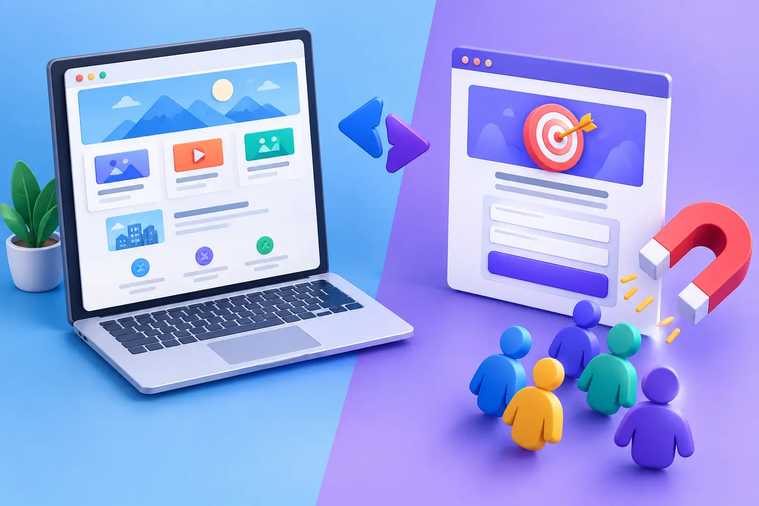 Websites Versus Landing Pages for More Leads