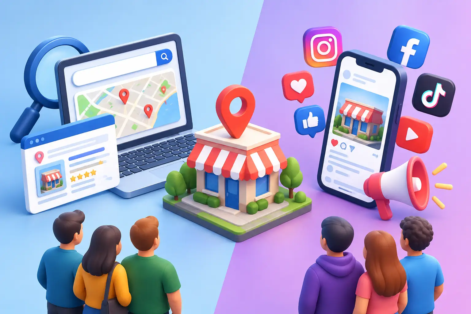 SEO Versus Social Media for Local Leads