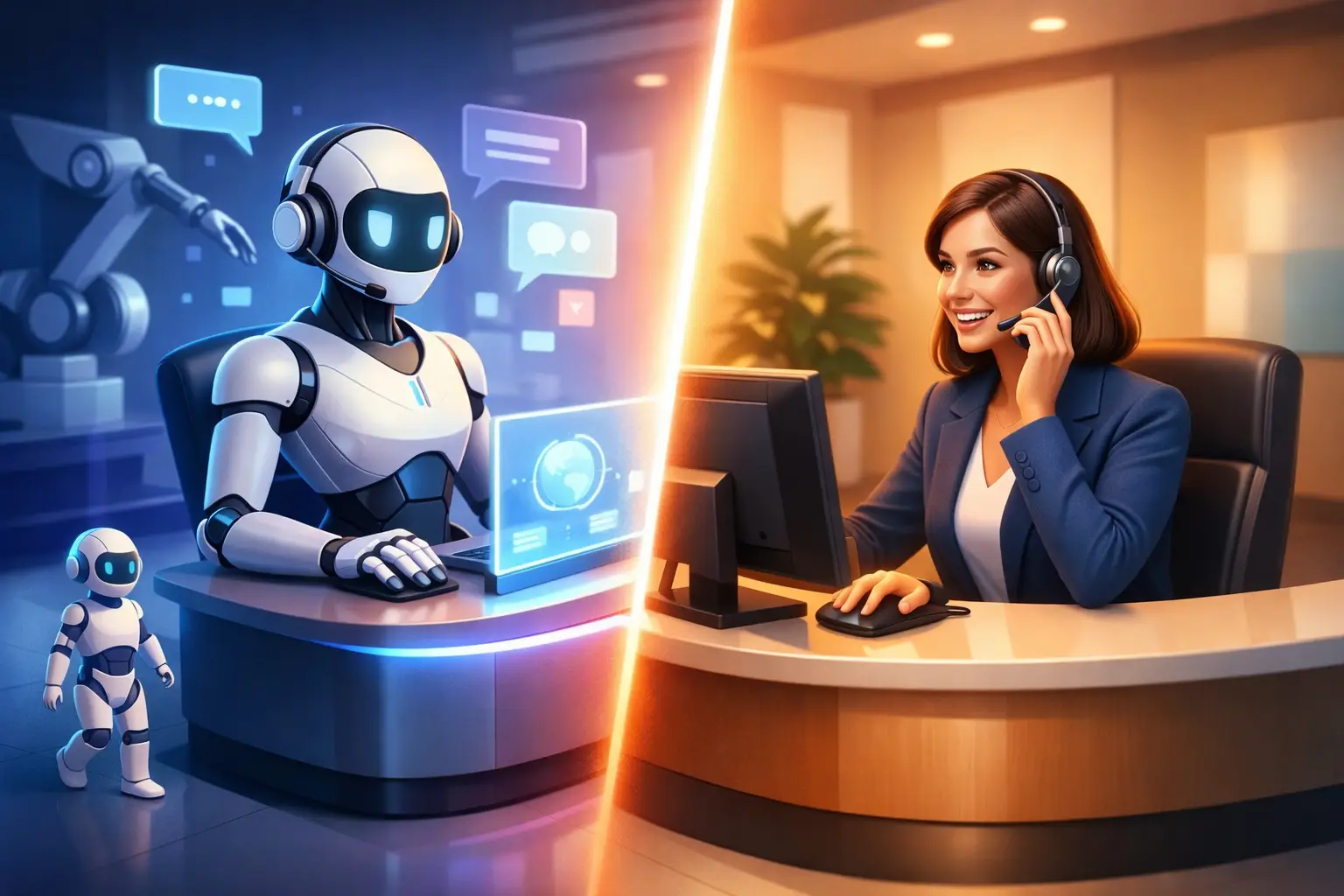 AI Receptionist Versus Live Answering: Which Wins?
