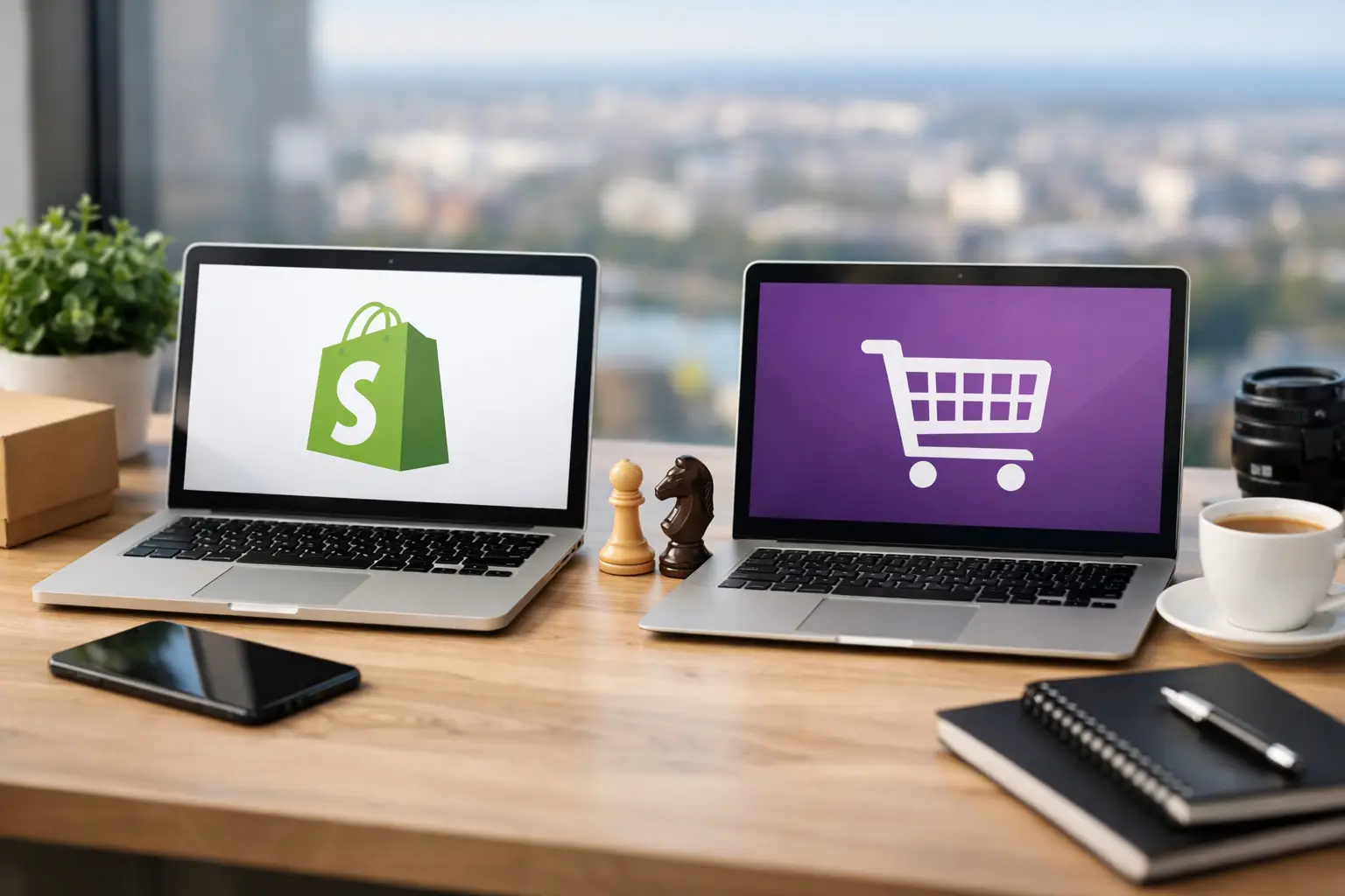 Shopify vs WooCommerce Baltikumis