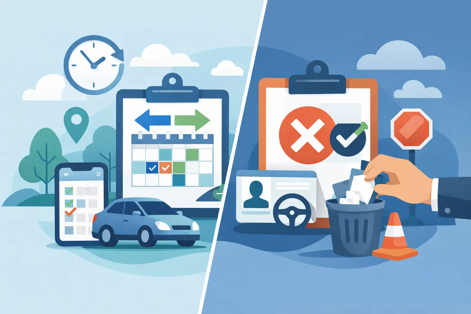 Swap Service vs Cancellation for Driving Tests