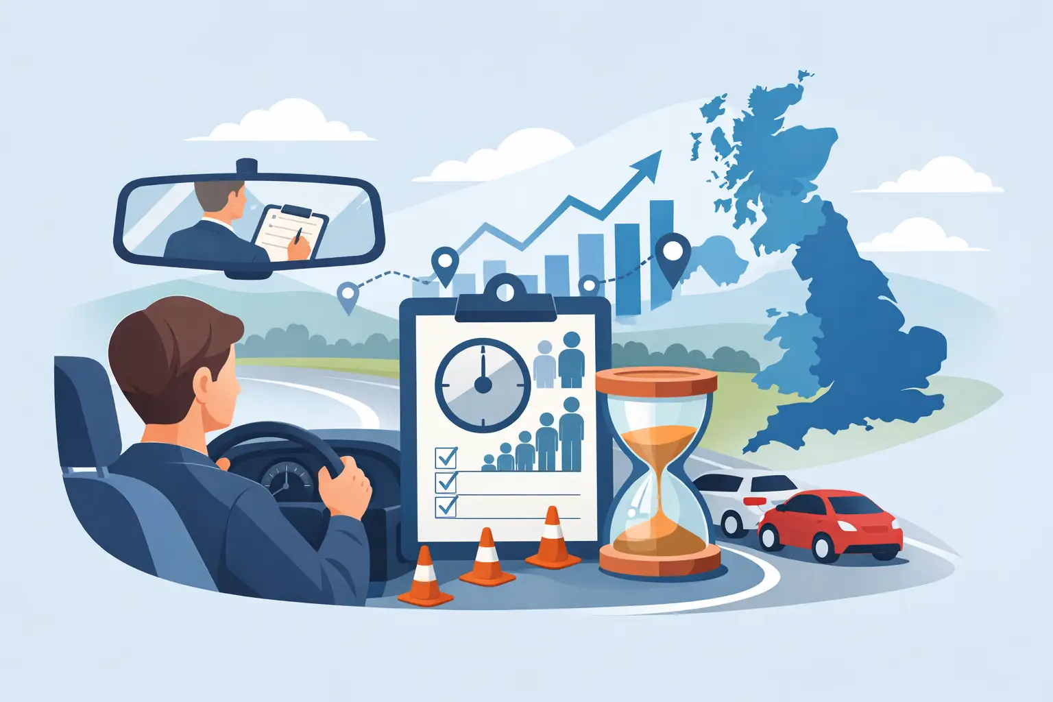 Driving Test Waiting List Trends Across Britain