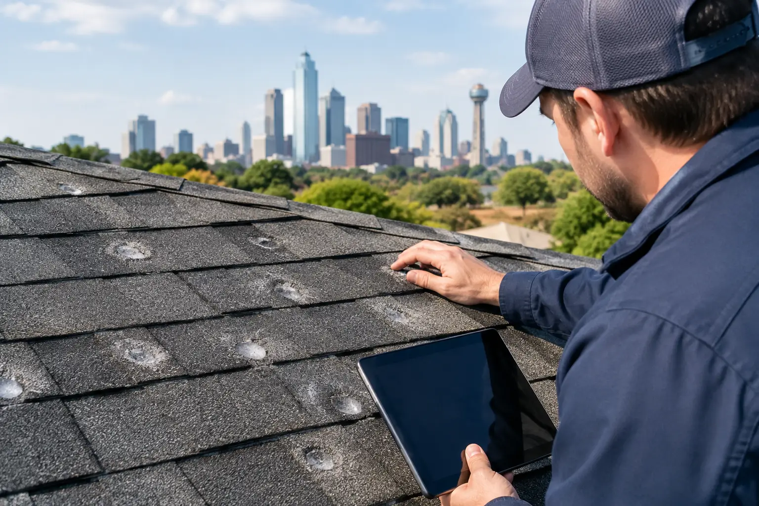 Hail Damage Roof Insurance Claim Steps for DFW