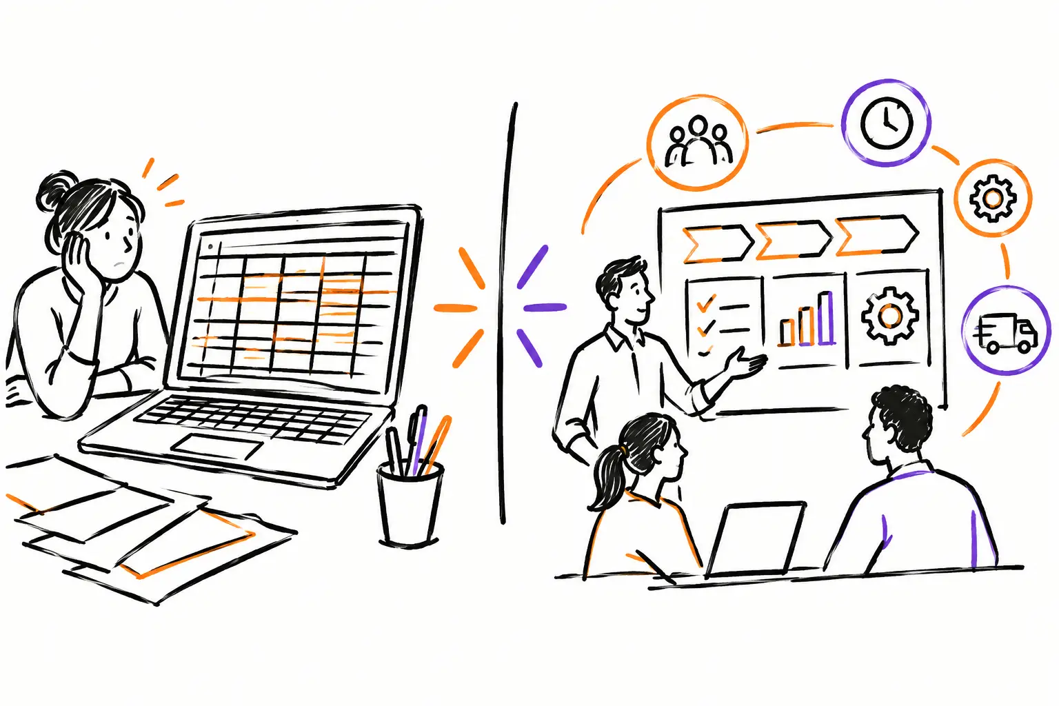 Tableur versus suivi opérationnel en PME