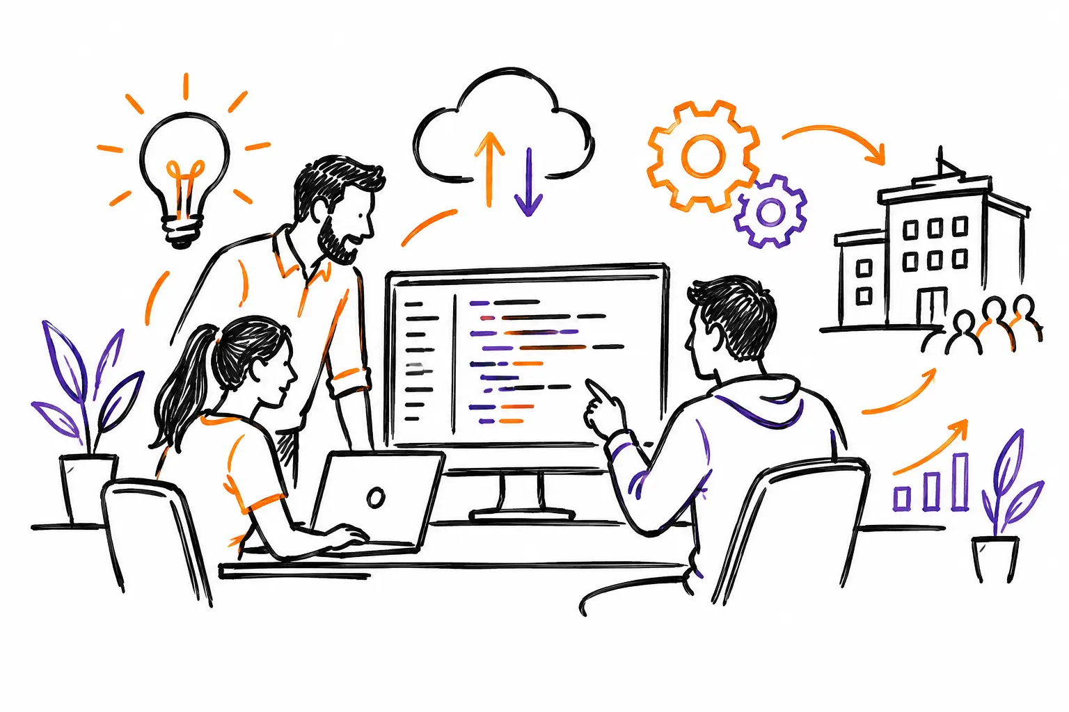 Développement logiciel sur mesure pour PME