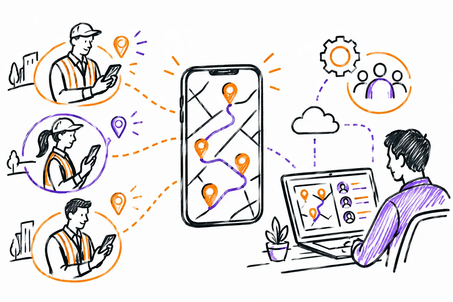 Outils de suivi d’équipes mobiles efficaces