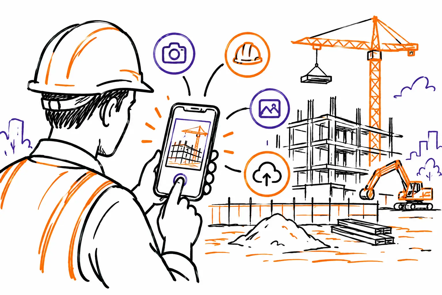 Application photos pour chantier bien choisie