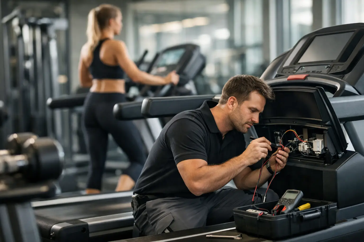 Storing aan fitnessapparatuur professioneel oplossen
