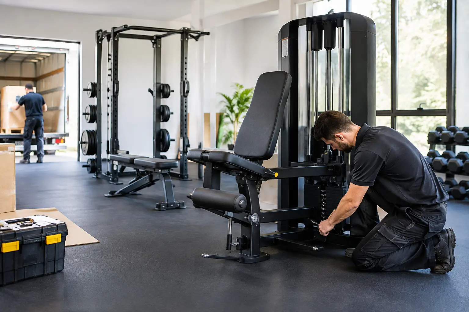 Levering en installatie van fitnessapparatuur plannen