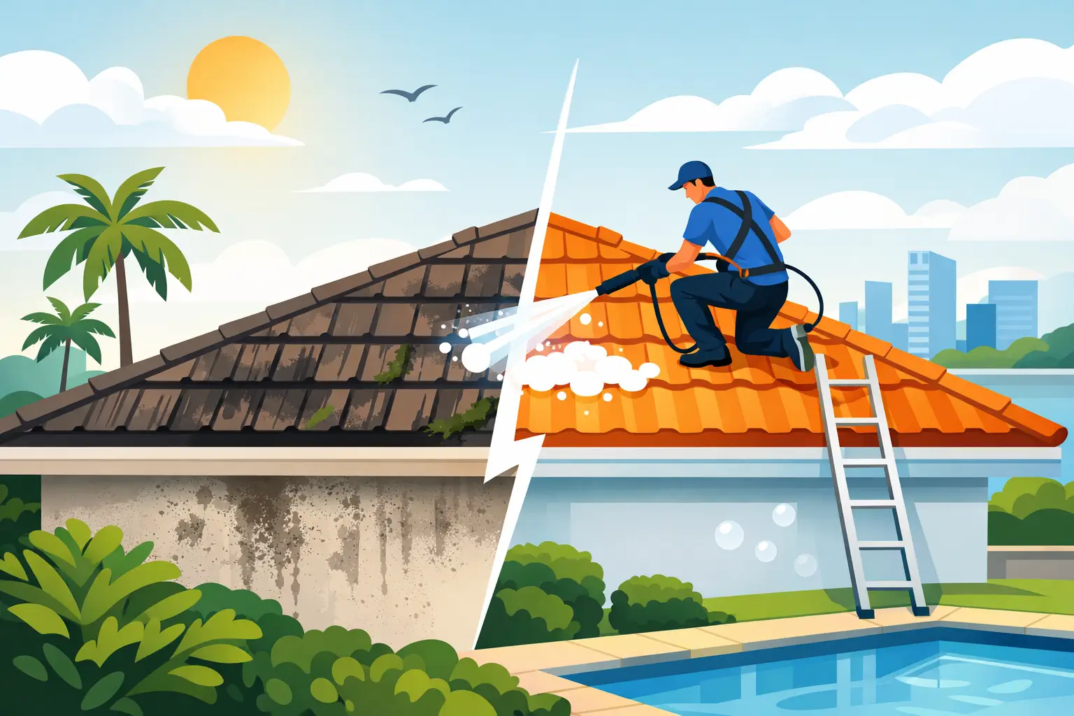 How Long Does Roof Cleaning Last in Florida?