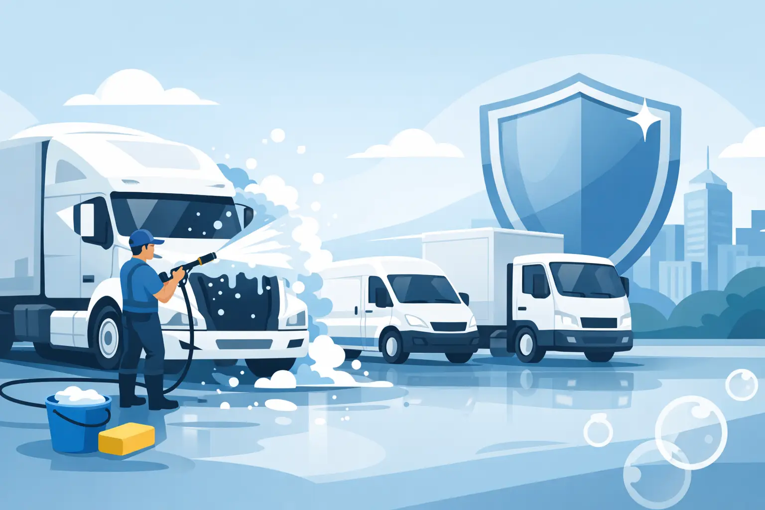 Commercial Fleet Washing Services That Protect Your Brand