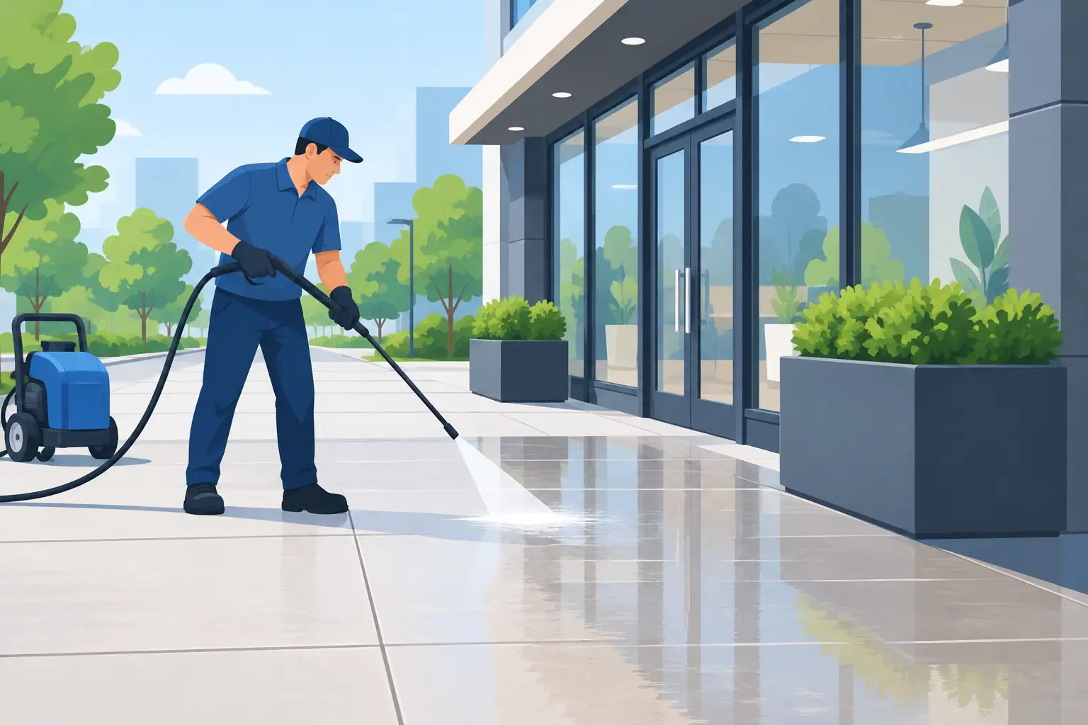 Sidewalk Cleaning for Businesses That Makes an Impact