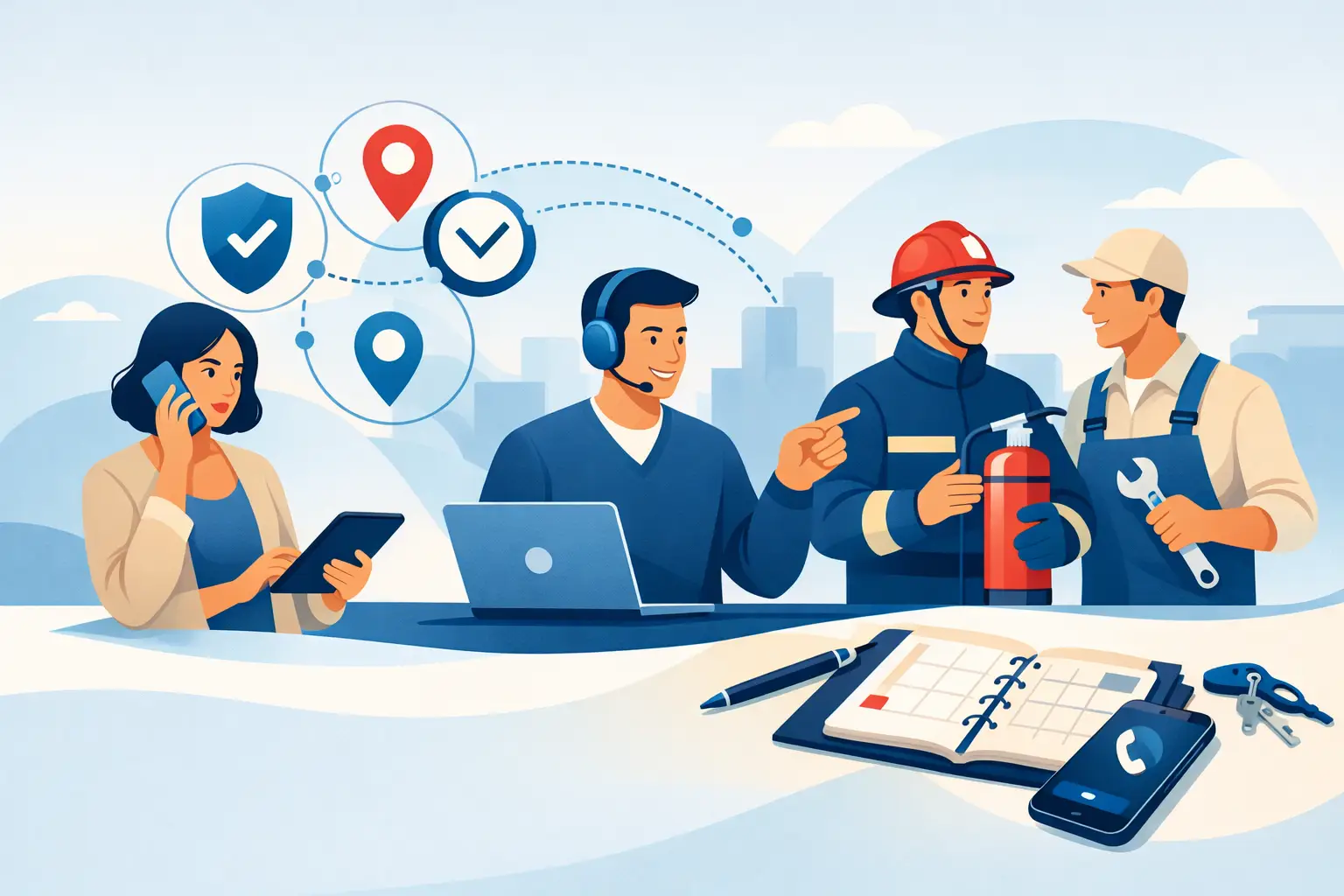 Serviços emergenciais confiáveis quando agir rápido