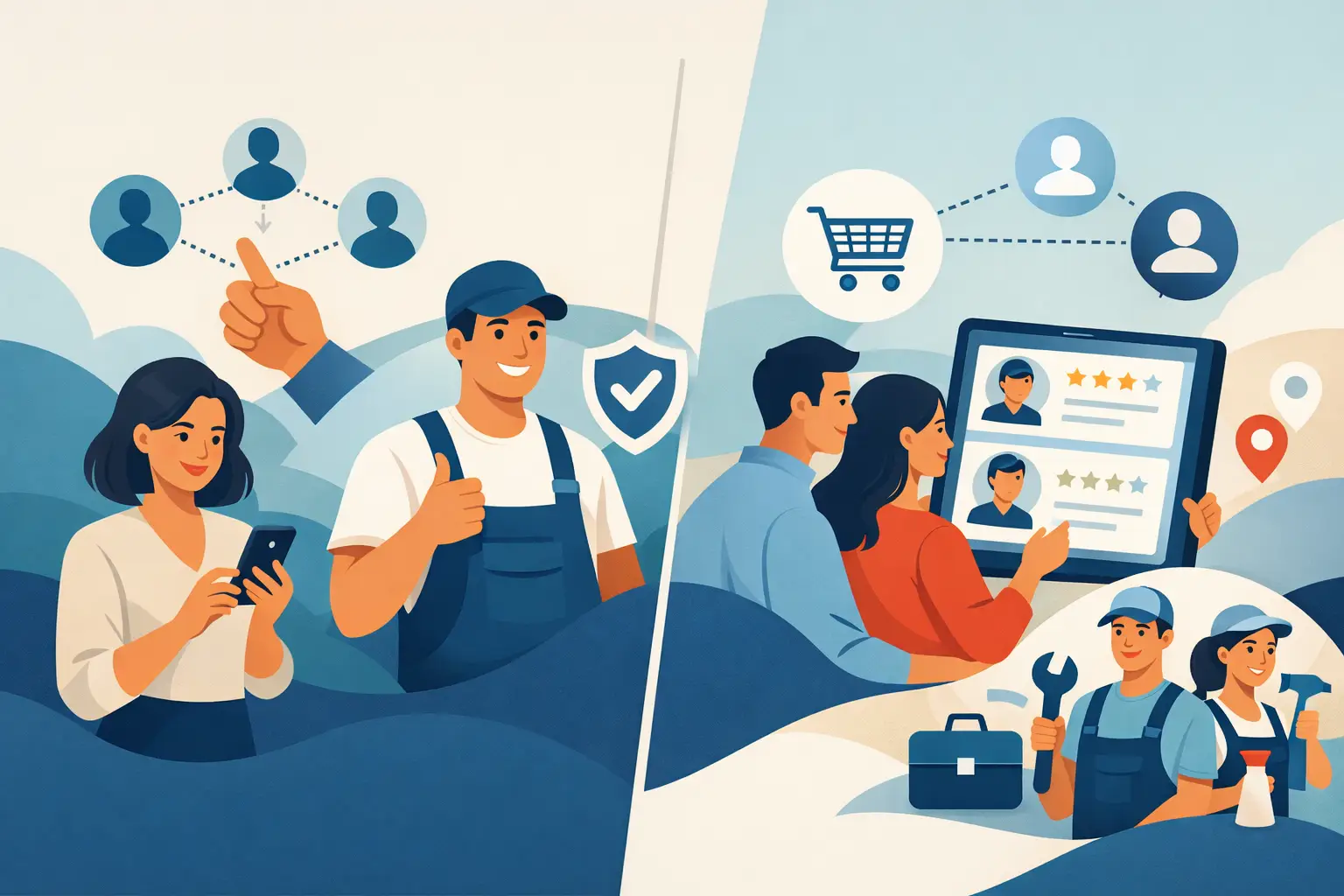 Indicação ou marketplace de serviços: qual escolher?
