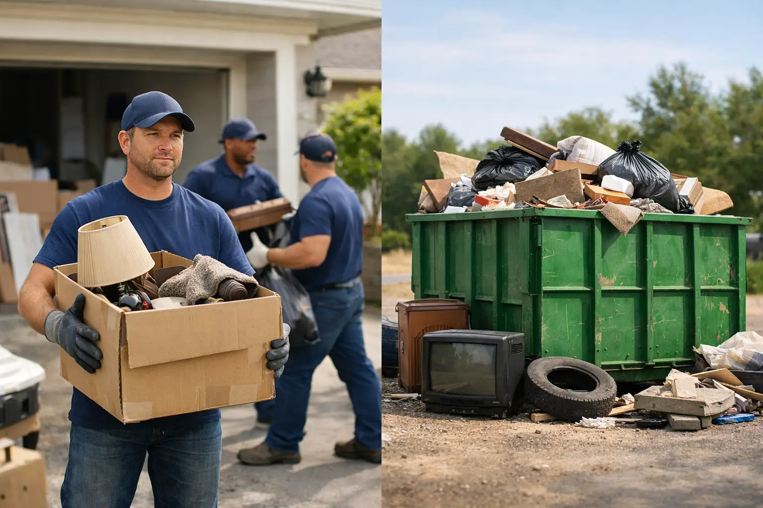 Should You Choose a Crew or Dumpster for Junk Removal?