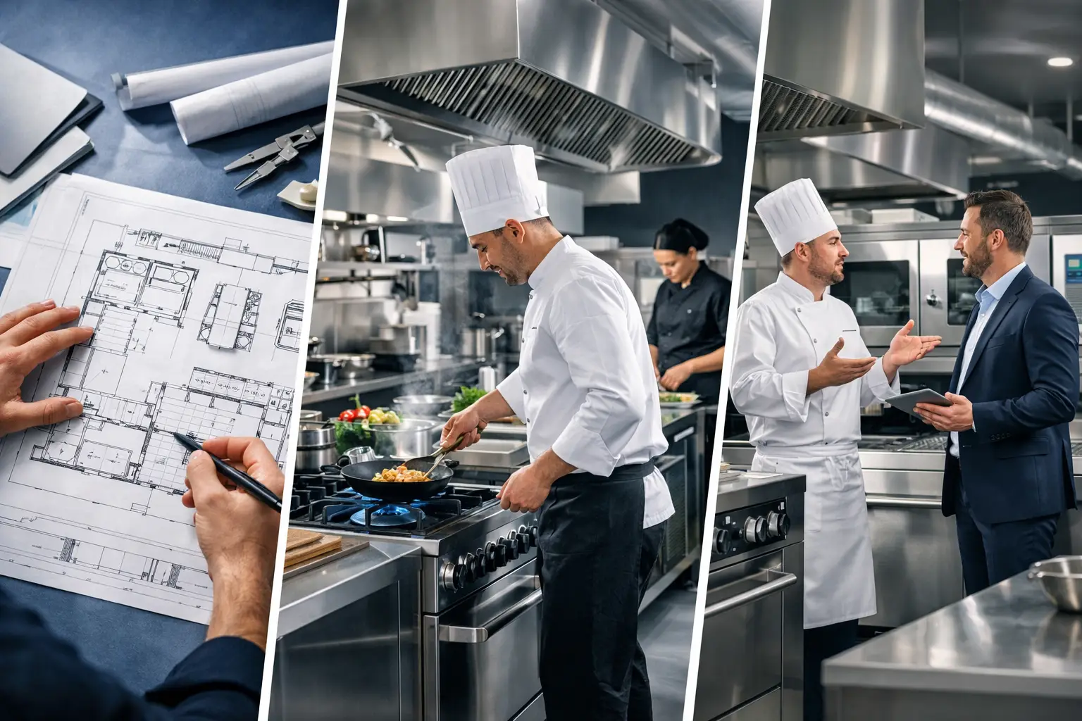 Projekt kuchni gastronomicznej od układu do odbioru
