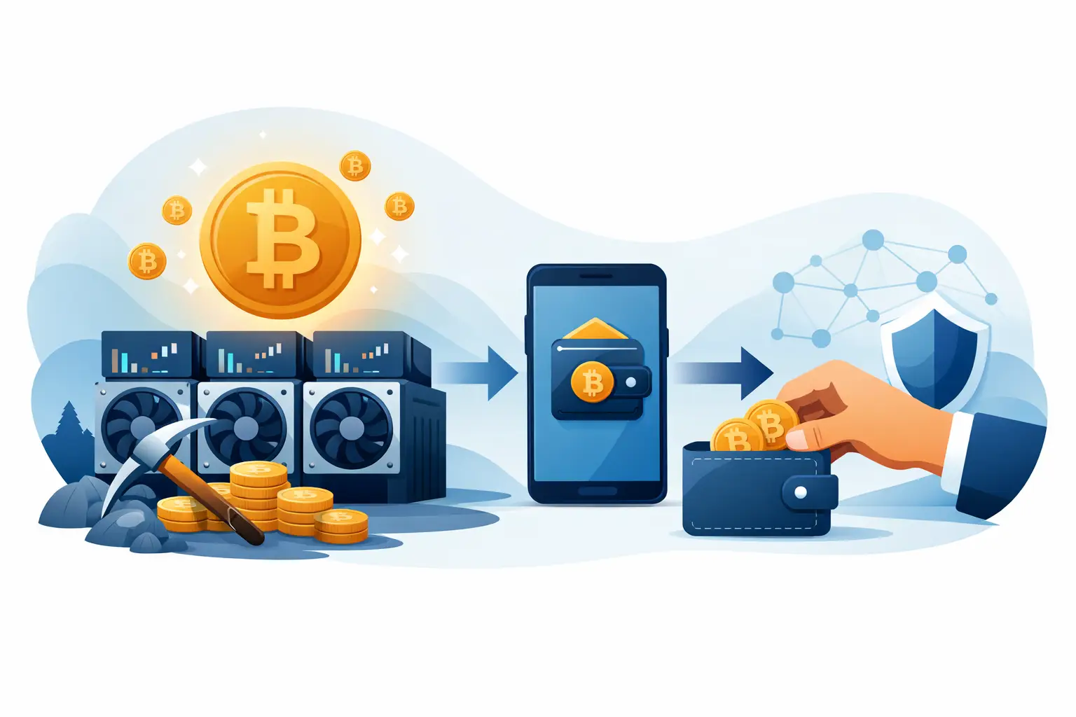 Non Custodial Bitcoin Mining Withdrawals
