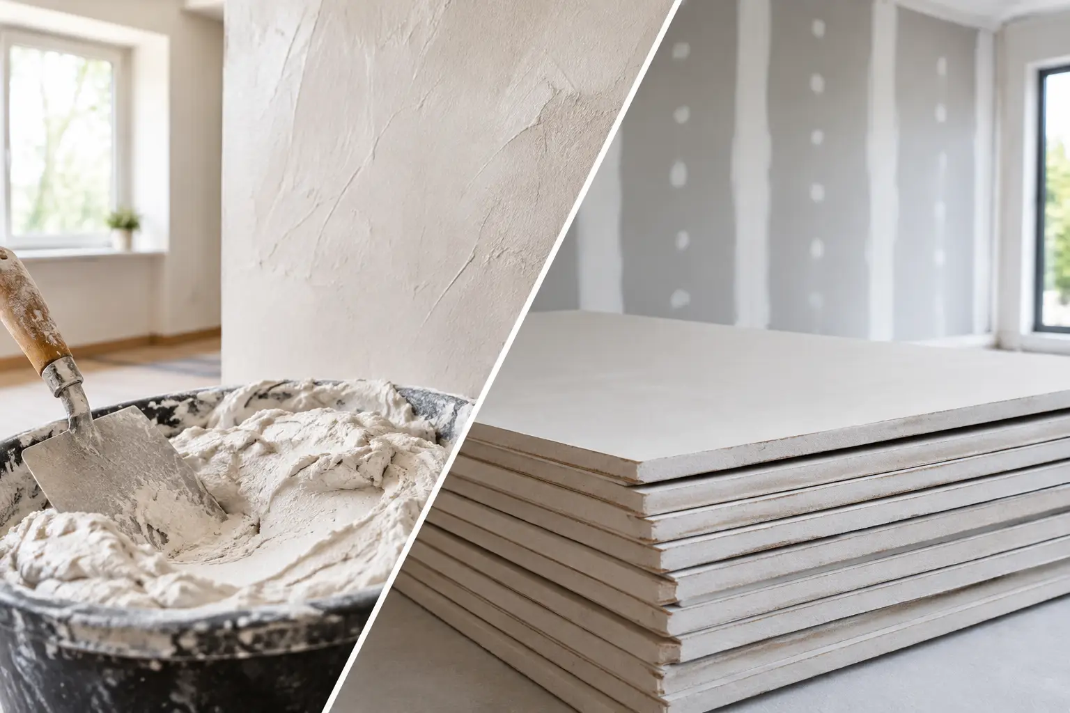 Gypsum Plaster Versus Plasterboard for Your Home