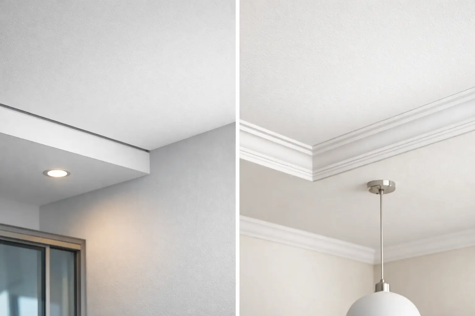 Shadowline Versus Cornice Ceilings Compared