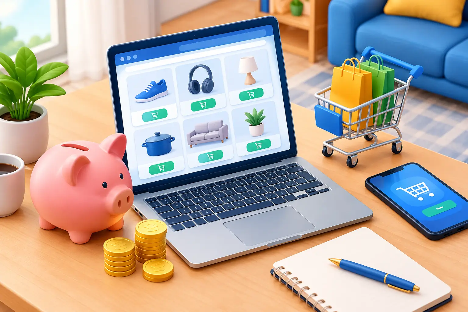 7 Ways to Reduce Household Spending Online