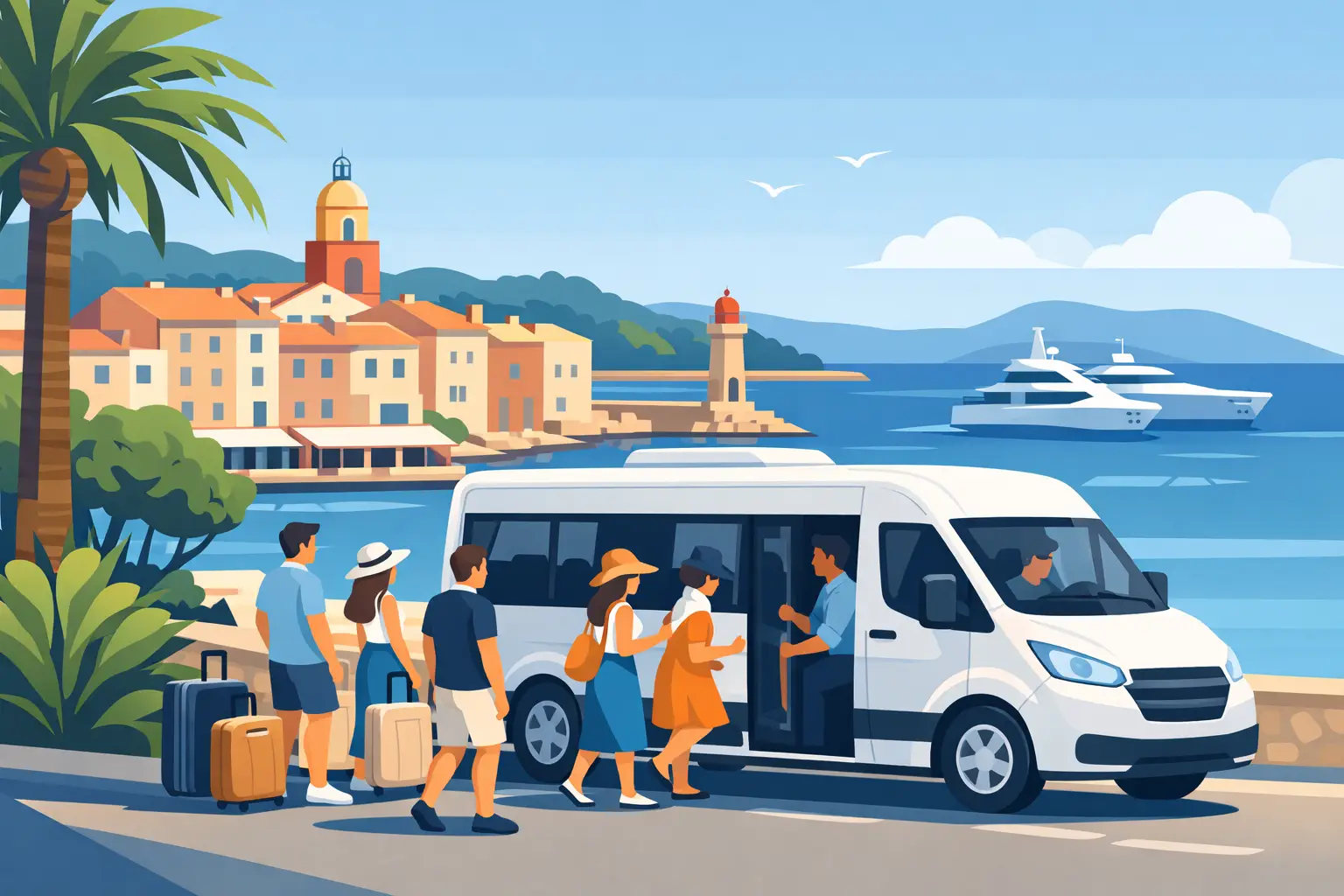 Minibus Transfer Saint Tropez for Groups