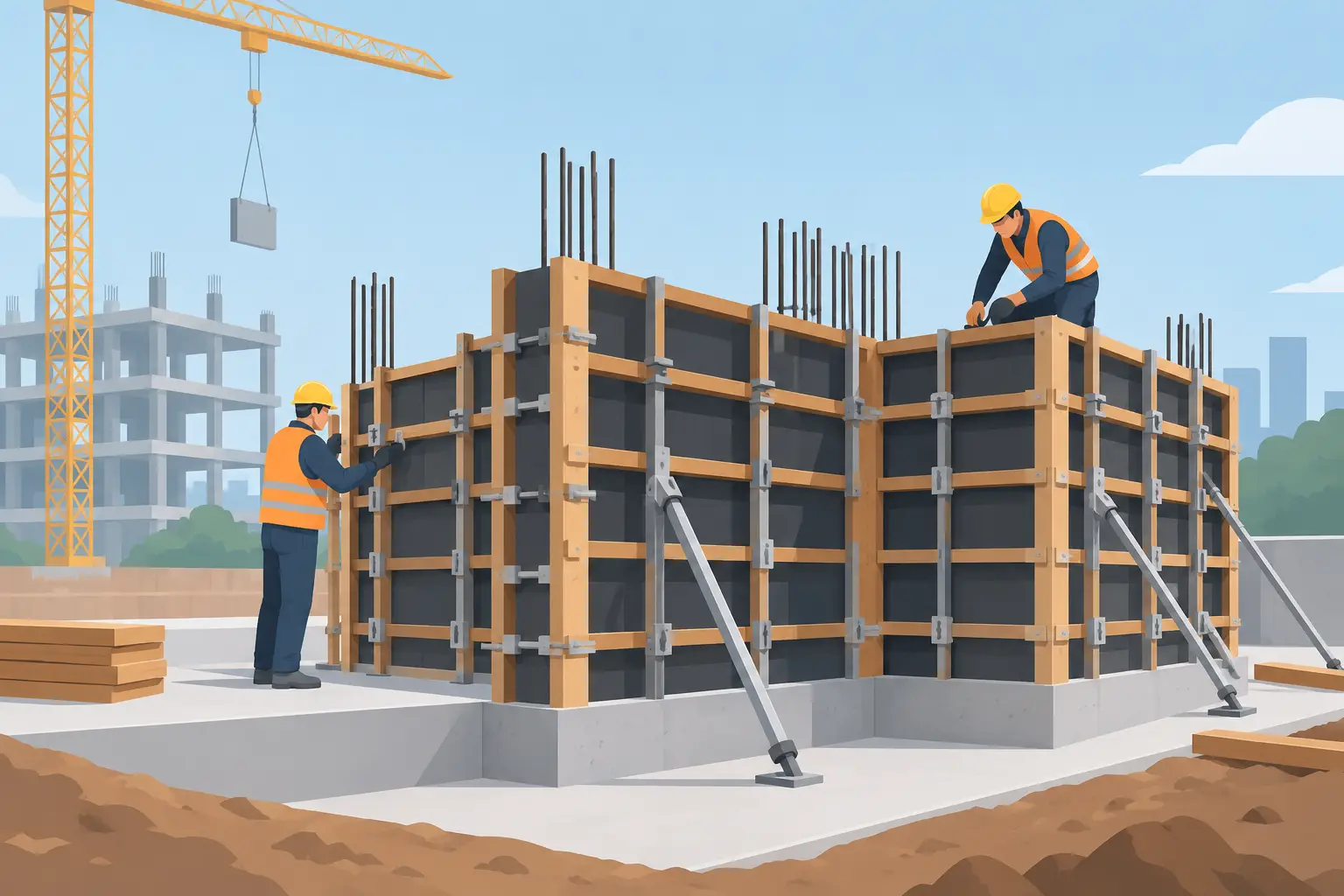 What Is Concrete Formwork on a Construction Site?