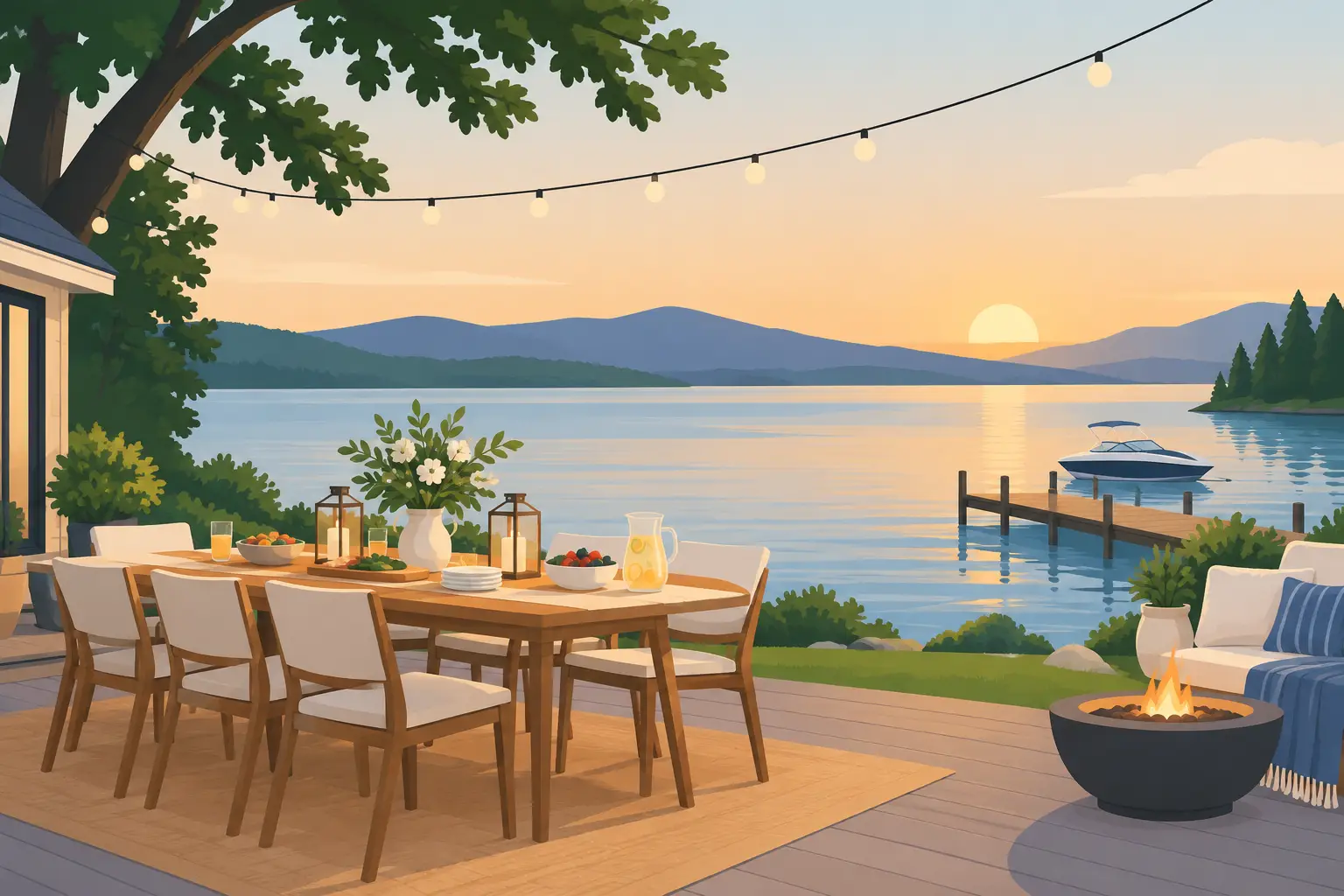 How to Host Lakeside Parties That Feel Effortless