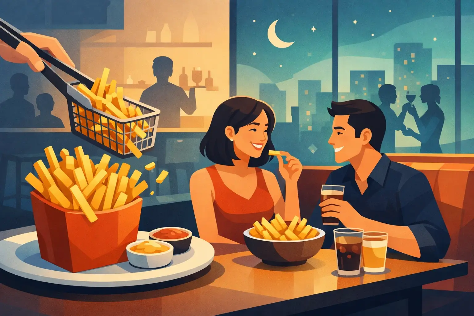 Why an Unlimited Fries Restaurant Is a Better Night Out
