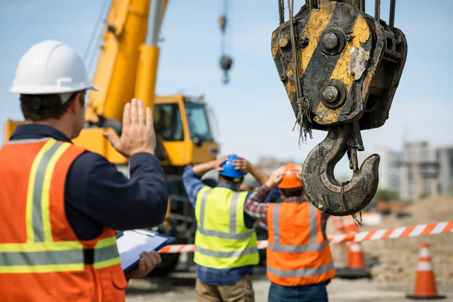 A Crane Inspection Failure Example That Stops Work