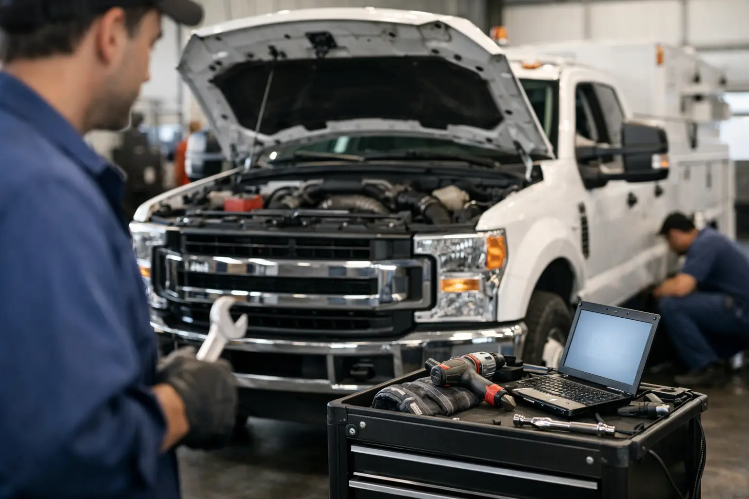 Automotive Repair That Keeps Work Trucks Moving