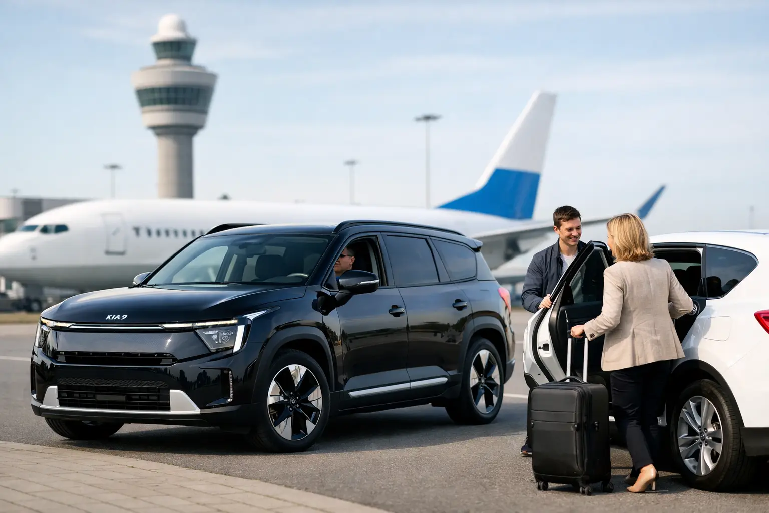 Lokale taxi of rideshare voor uw rit naar Schiphol