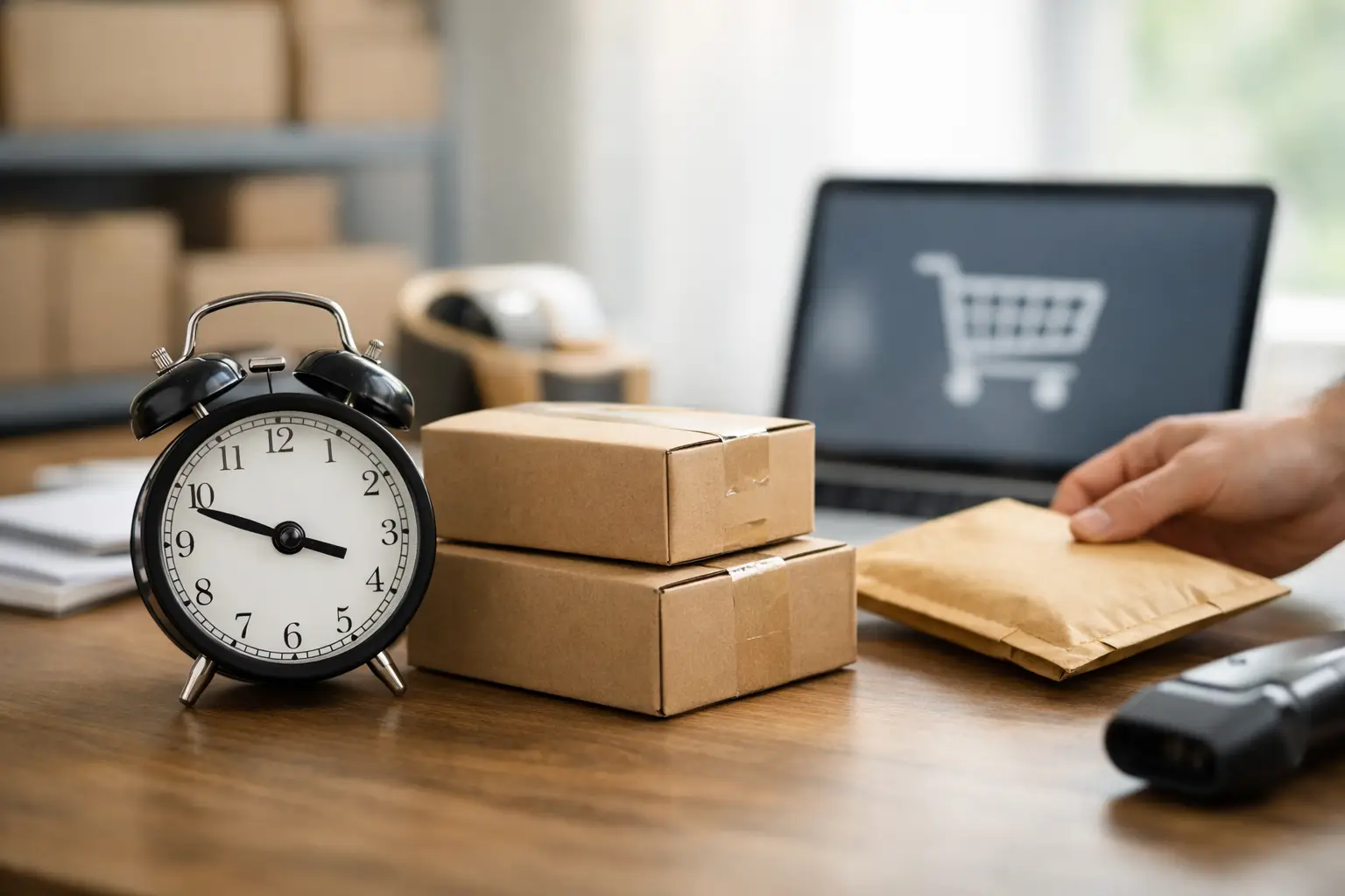 Cut off tijd verzending webshop bepalen