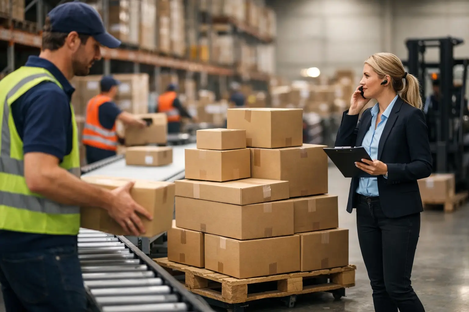 Orderpieken webshop opvangen in logistiek