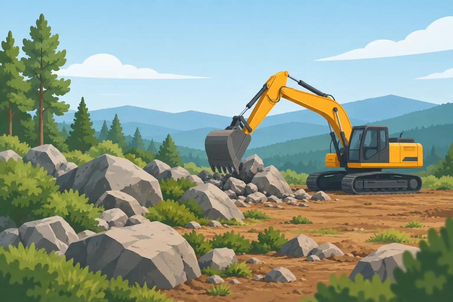 A Guide to Clearing Rocky Acreage Safely