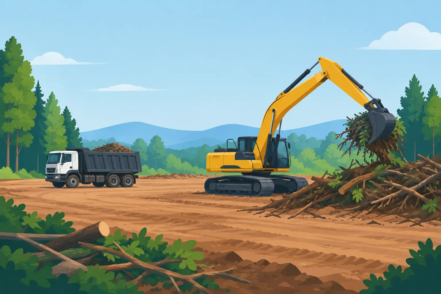 A Construction Lot Clearing Example That Gets It Right
