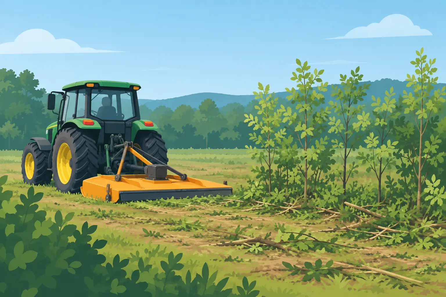 Does Bush Hogging Remove Saplings? What to Expect